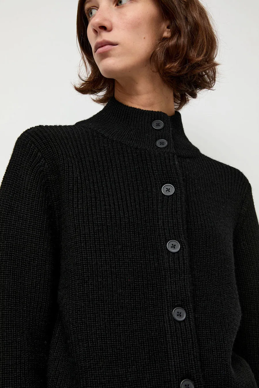 Rue Blanche Raw Blouson Cardigan in Black sold by No. 6 product image thumbnail 2