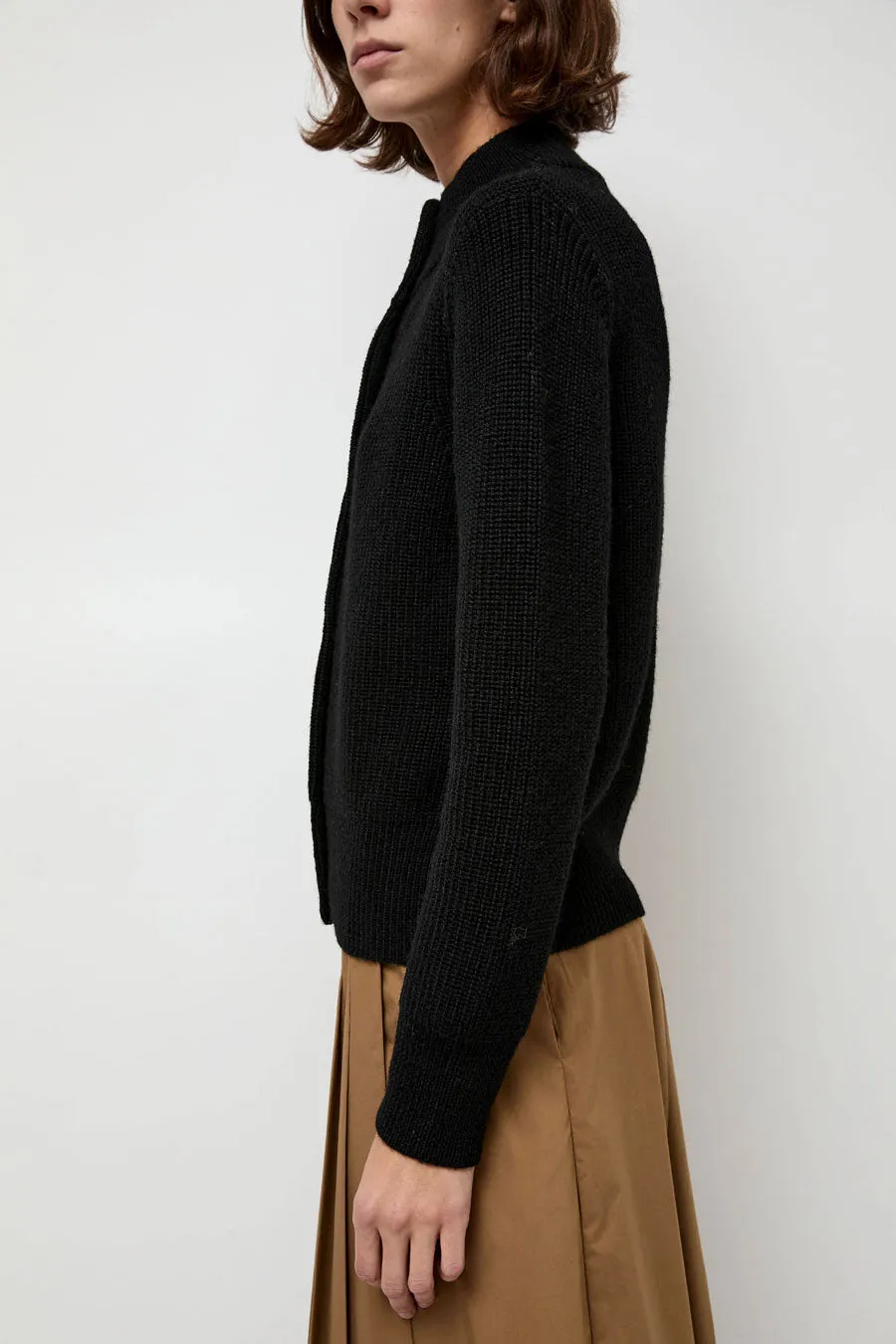 Rue Blanche Raw Blouson Cardigan in Black sold by No. 6 product image thumbnail 3