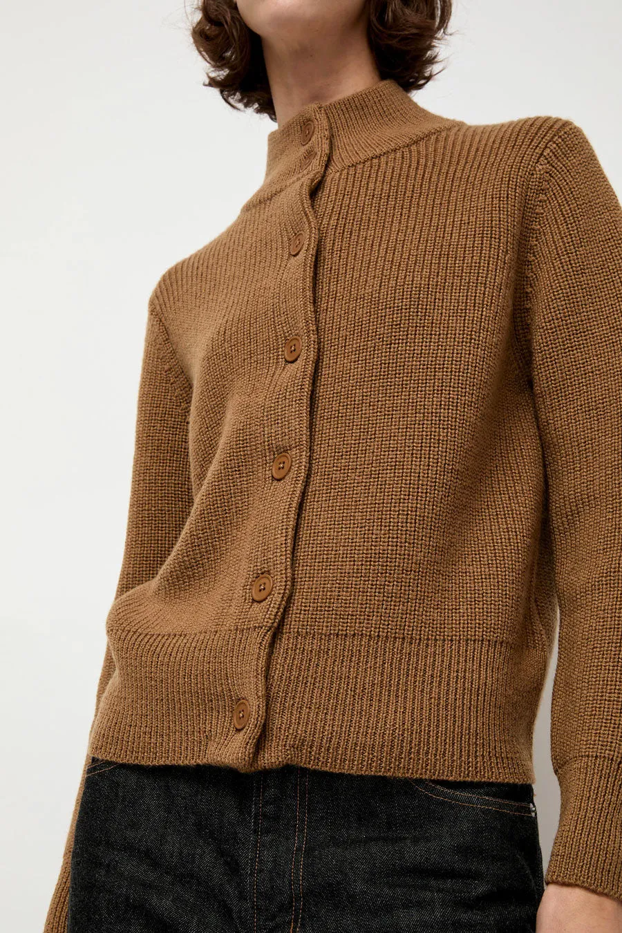 Rue Blanche Raw Blouson Cardigan in Bronze sold by No. 6 product image thumbnail 3