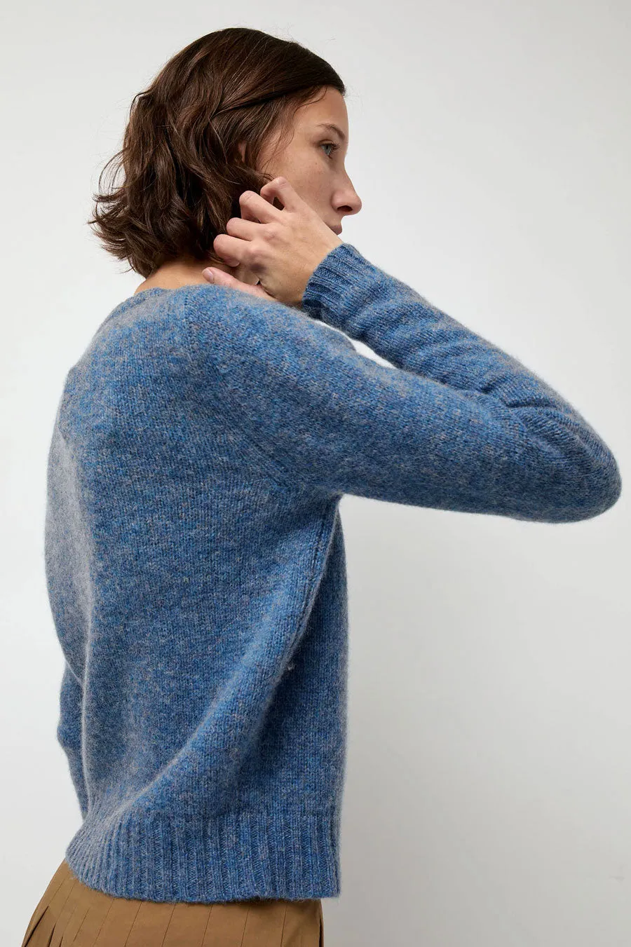 Rue Blanche Scottish Cardigan in Greekblue sold by No. 6 product image thumbnail 5
