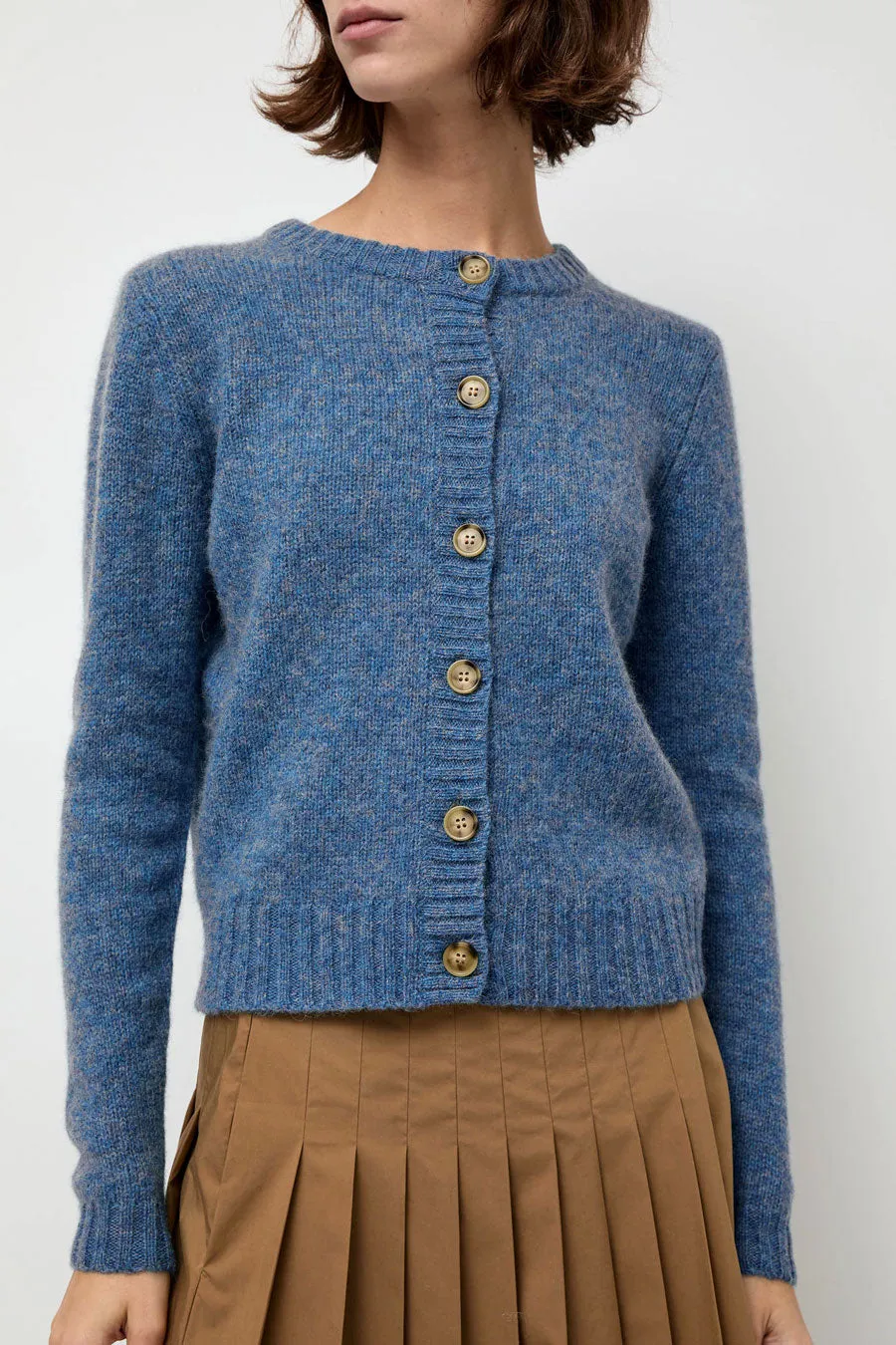 Rue Blanche Scottish Cardigan in Greekblue sold by No. 6 product image thumbnail 3