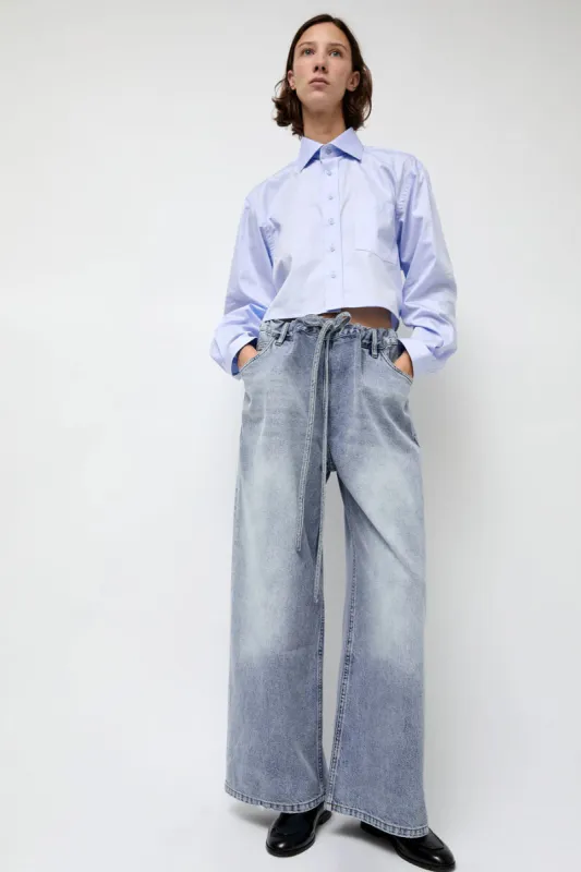 Highlight Studio Denim Sharing Pants in Light Blue sold by No. 6