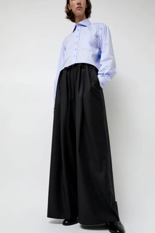 Highlight Studio Virgin Wool Tailored Shared Pants in Black sold by No. 6