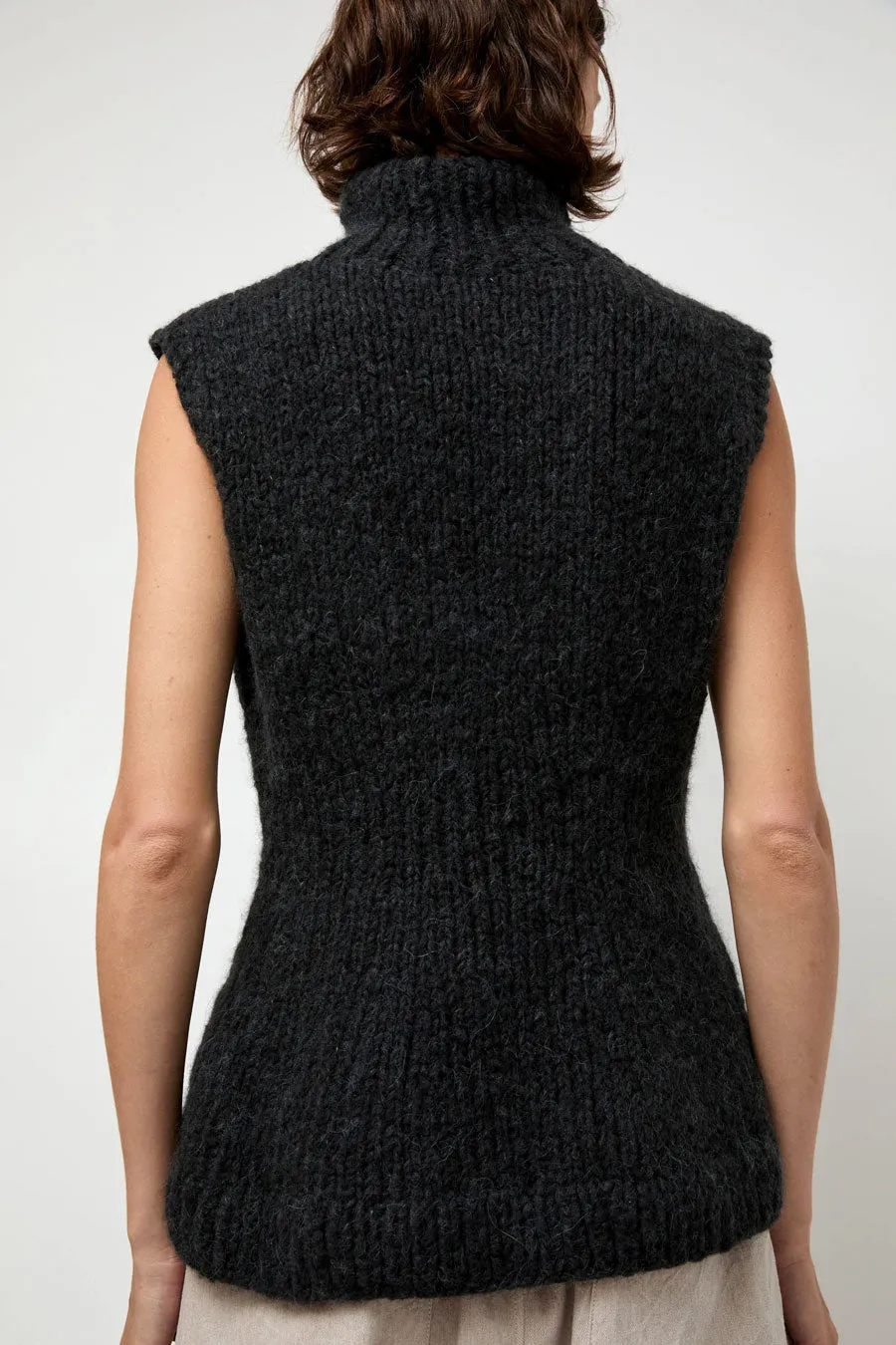 Lauren Manoogian Handknit Peplum Shell in Ink sold by No. 6 product image thumbnail 5