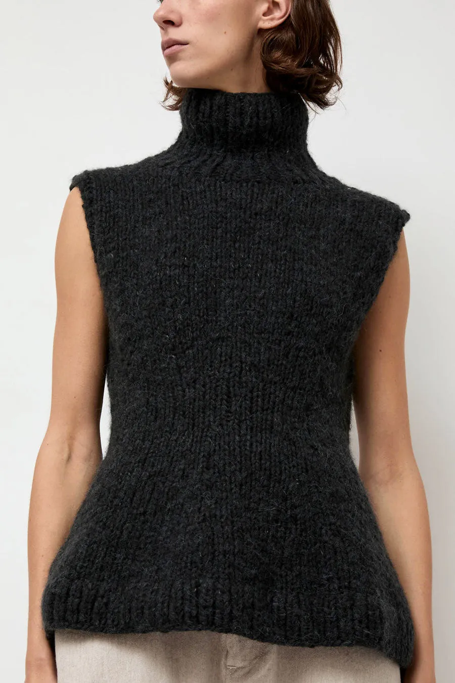 Lauren Manoogian Handknit Peplum Shell in Ink sold by No. 6 product image thumbnail 3