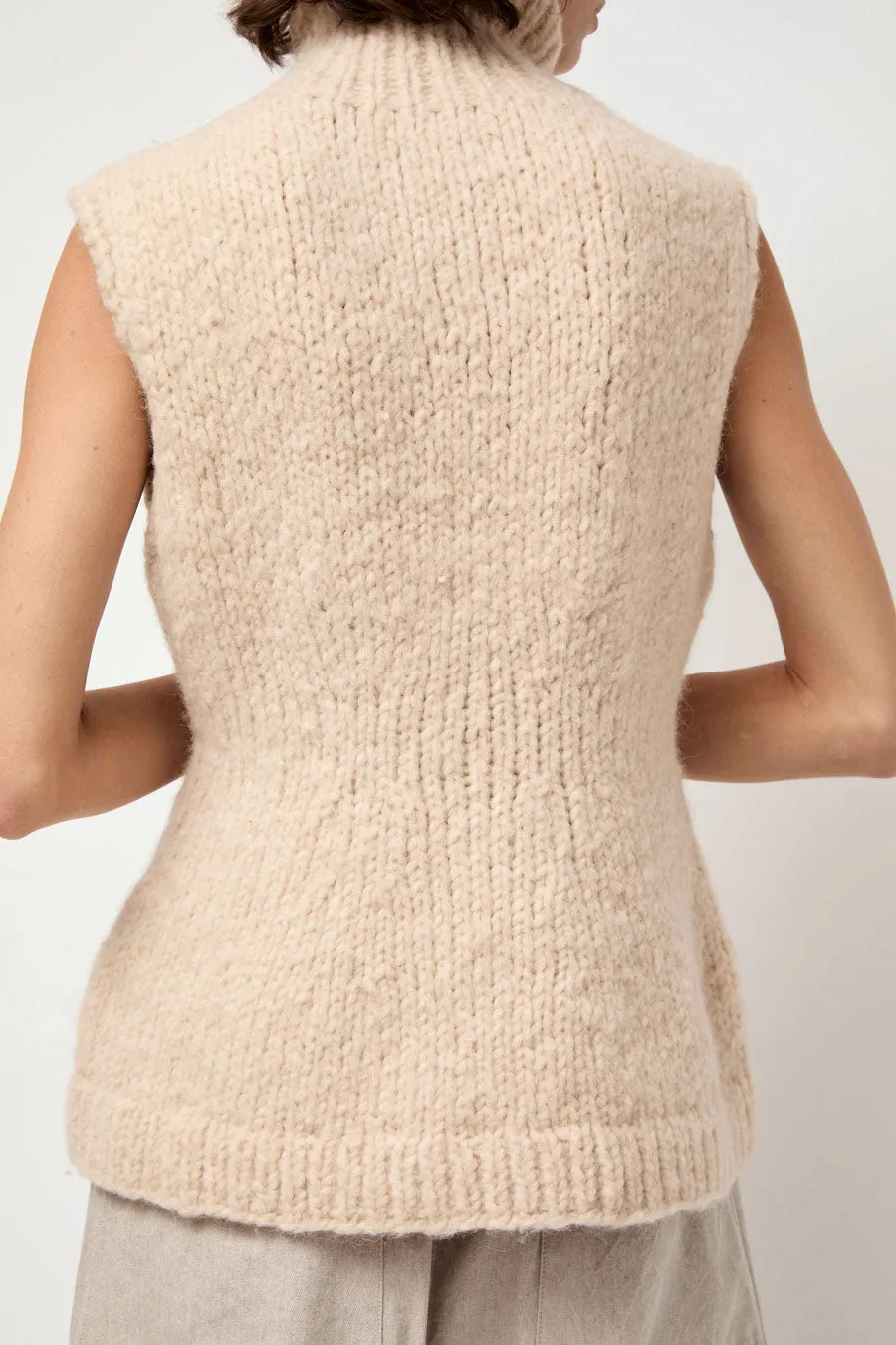 Lauren Manoogian Handknit Peplum Shell in Alabaster sold by No. 6 product image thumbnail 5