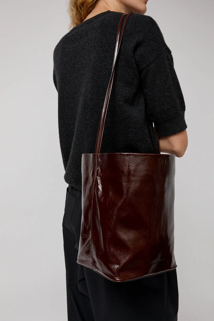 Modern Weaving Single Strap Crossbody Bag in Burgundy sold by No. 6 product image thumbnail 4