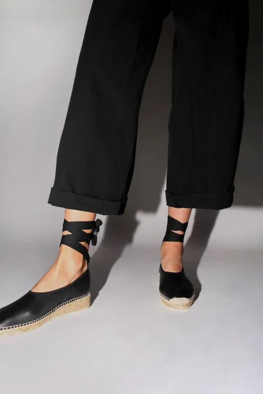 Hereu Caprala Espadrille in Black sold by No. 6