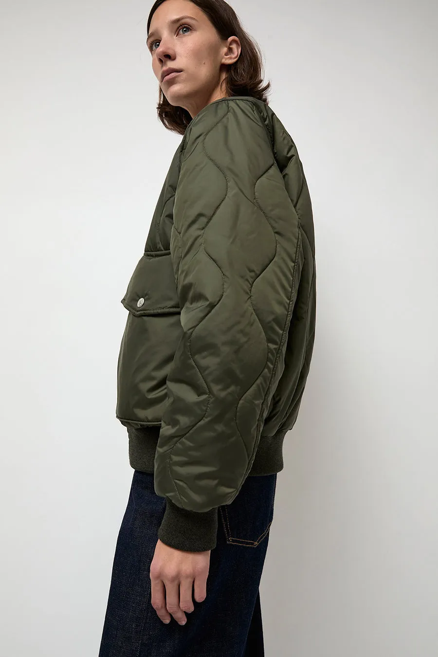 YMC x Lavenham Bomber Jacket in Olive sold by No. 6 product image thumbnail 4