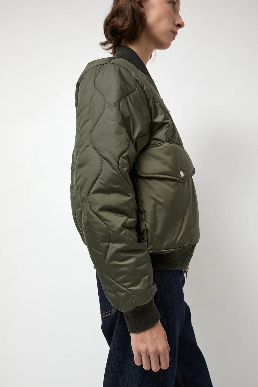 YMC x Lavenham Bomber Jacket in Olive sold by No. 6 product image thumbnail 5