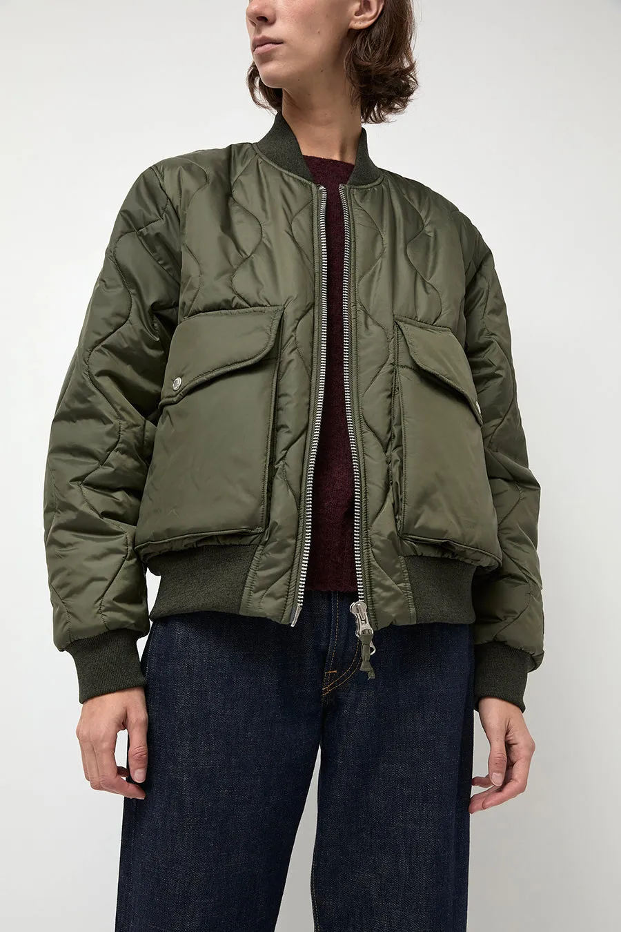 YMC x Lavenham Bomber Jacket in Olive sold by No. 6 product image thumbnail 2