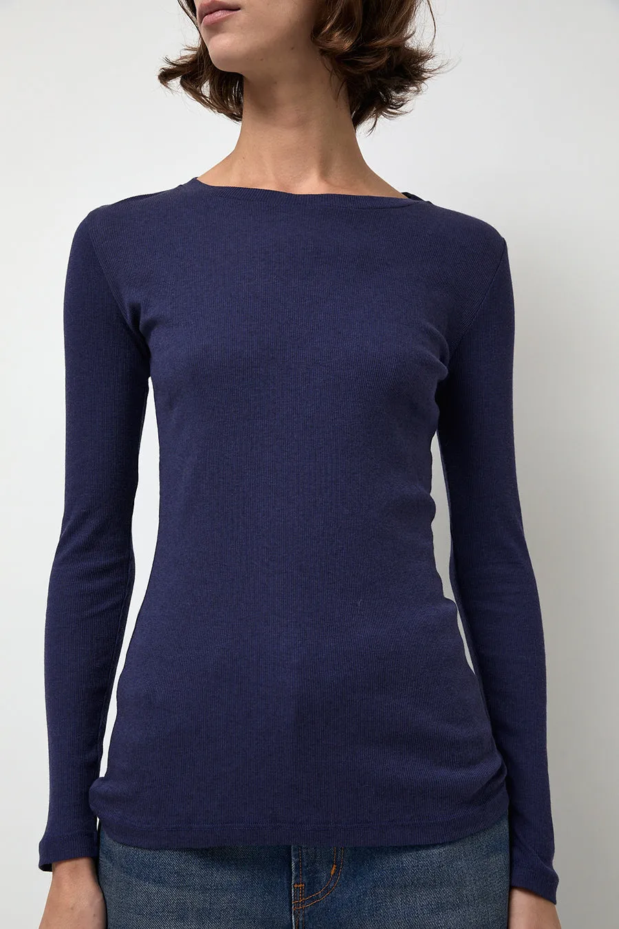 Rue Blanche Cashcot Rond T-Shirt in Night sold by No. 6