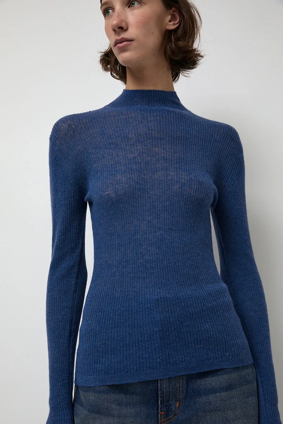 Rue Blanche Ribalpa Turtleneck in Blue sold by No. 6