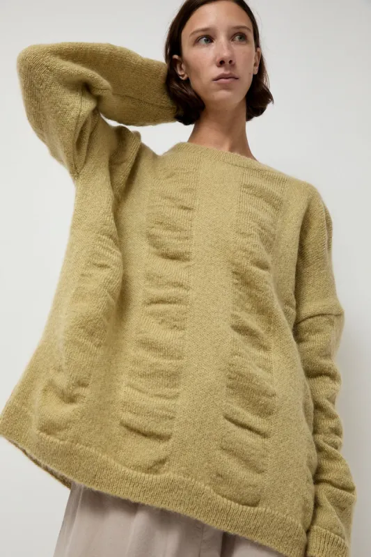 Black Crane Waterfall Sweater in Lime sold by No. 6
