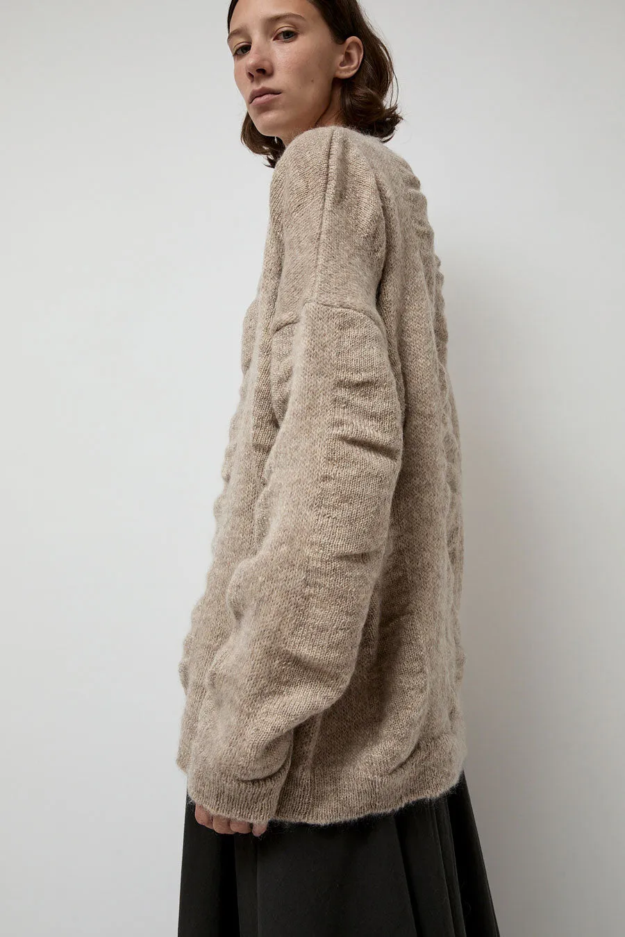 Black Crane Waterfall Sweater in Natural sold by No. 6 product image thumbnail 3