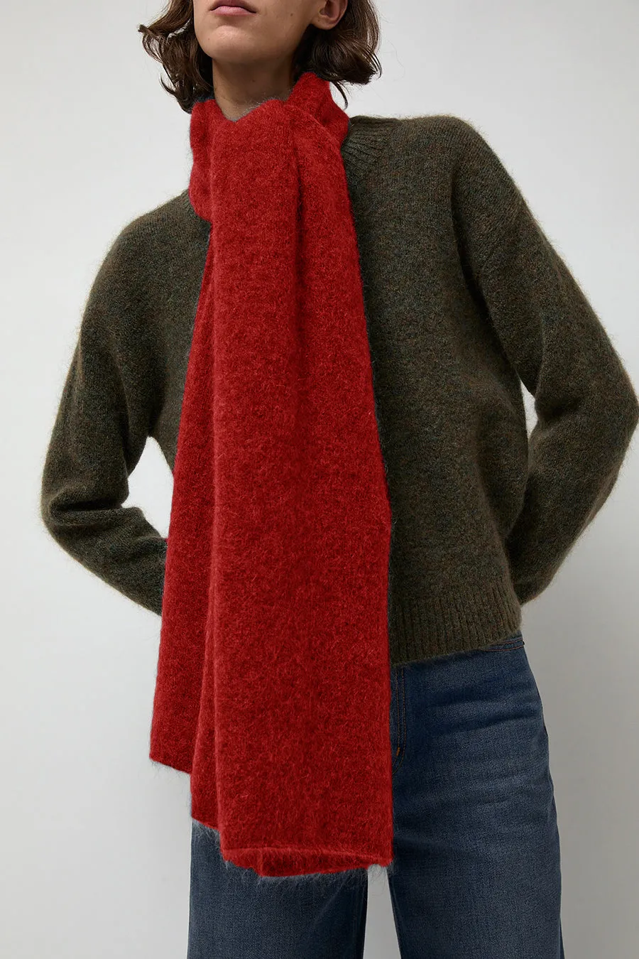 Rue Blanche Mokid Scarf in Red sold by No. 6 product image thumbnail 2