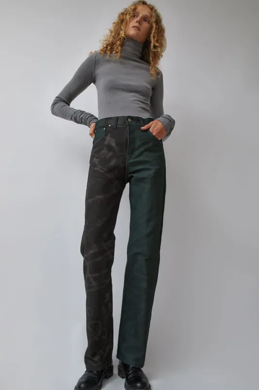 SERAPIS Split Drawings Denim Pants in Print made by No. 6