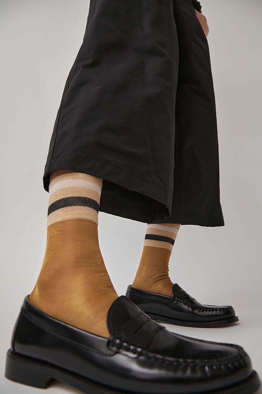 Maria La Rosa Crystal Sheer Socks in Sand sold by No. 6 product image thumbnail 2