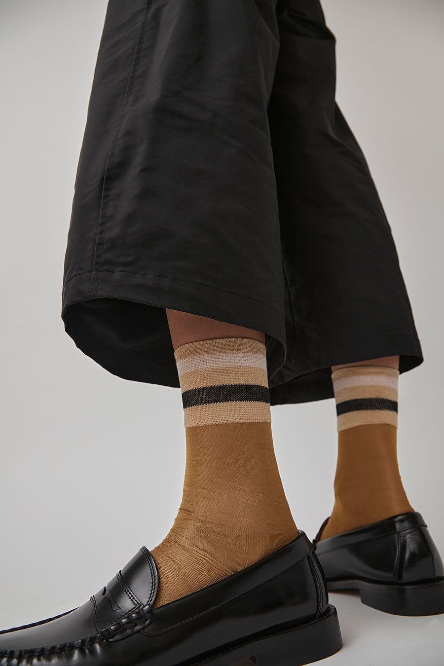 Maria La Rosa Crystal Sheer Socks in Sand sold by No. 6 product image thumbnail 3