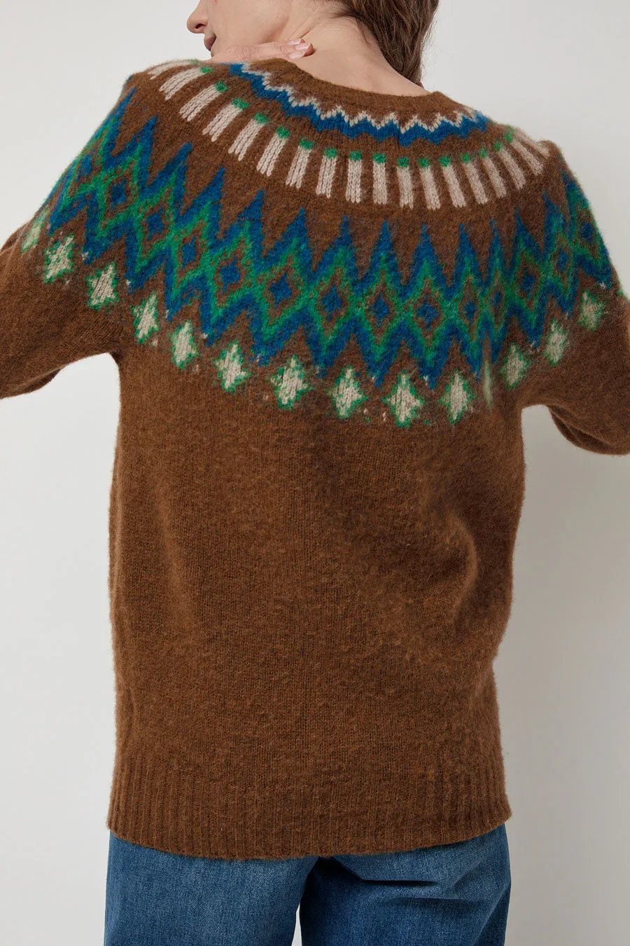 HOWLIN' Future Fantasy Fairisle Sweater in Nut sold by No. 6 product image thumbnail 3