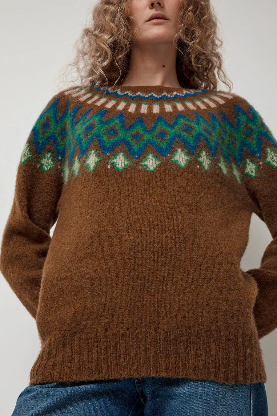 HOWLIN' Future Fantasy Fairisle Sweater in Nut sold by No. 6 product image thumbnail 4