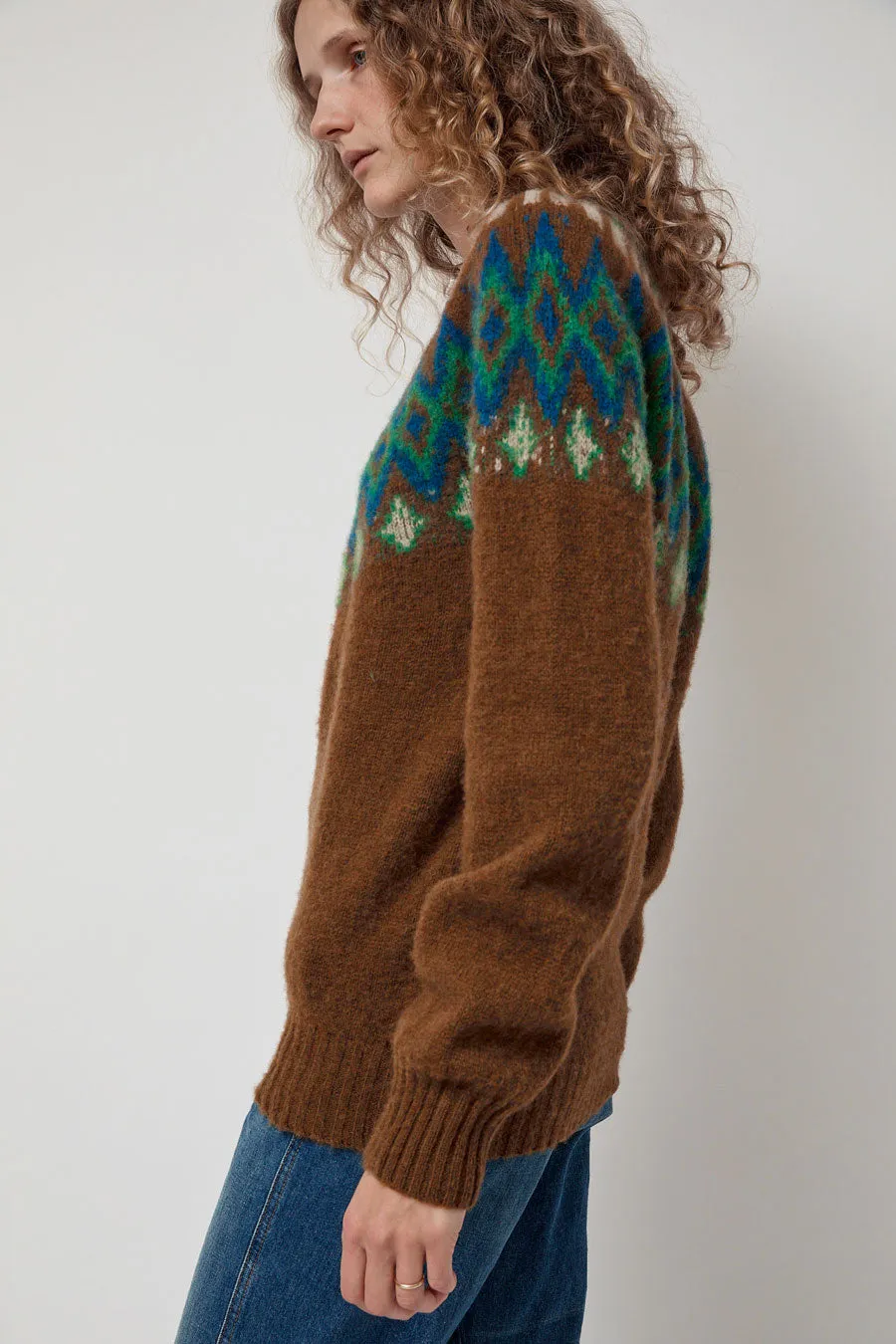HOWLIN' Future Fantasy Fairisle Sweater in Nut sold by No. 6 product image thumbnail 5