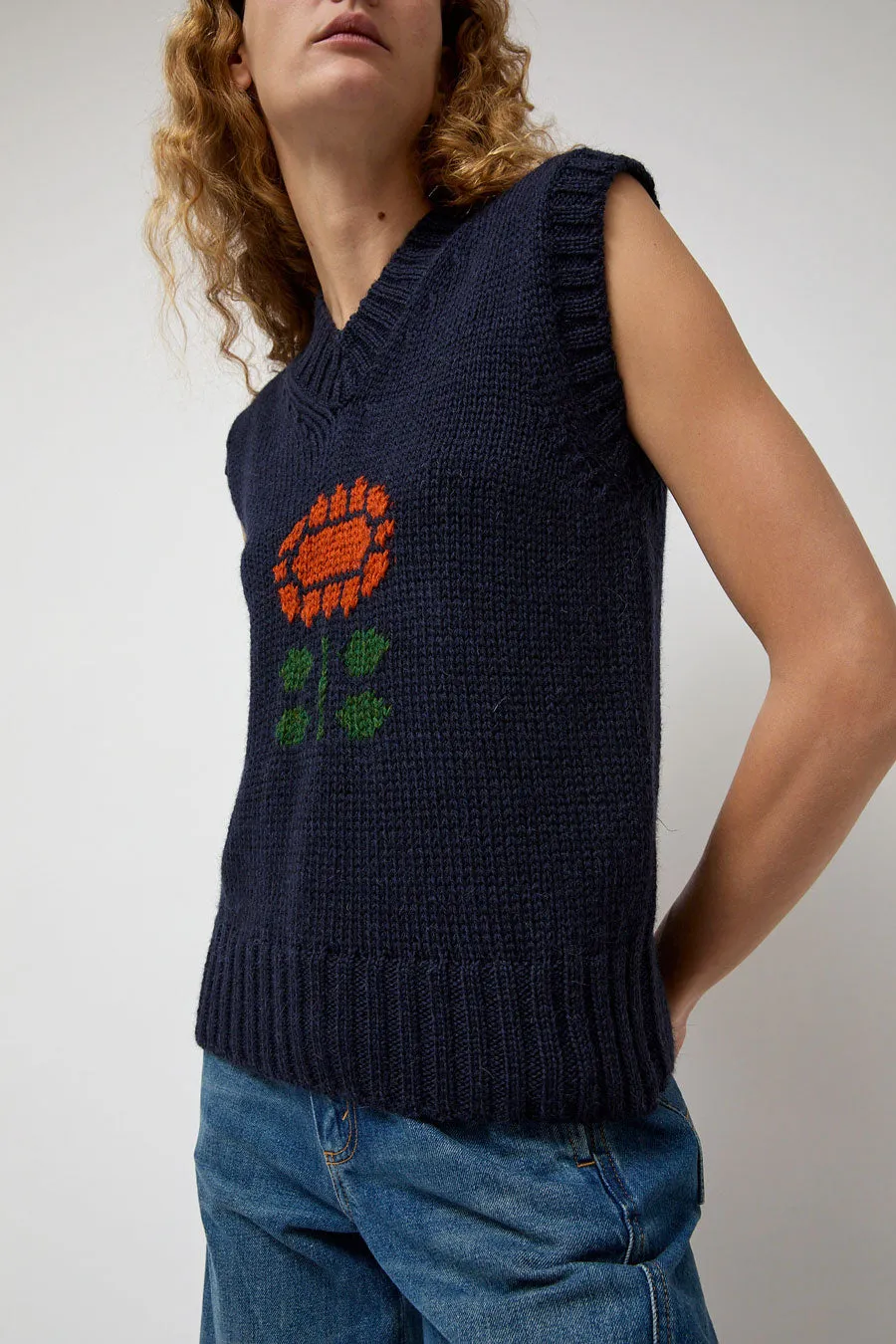 HOWLIN' Close to the Flower Vest in Navy sold by No. 6 product image thumbnail 4