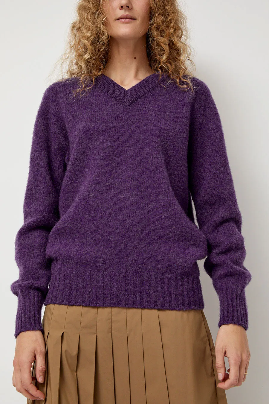 HOWLIN' Future Memories V Neck Sweater in Lavender sold by No. 6 product image thumbnail 5