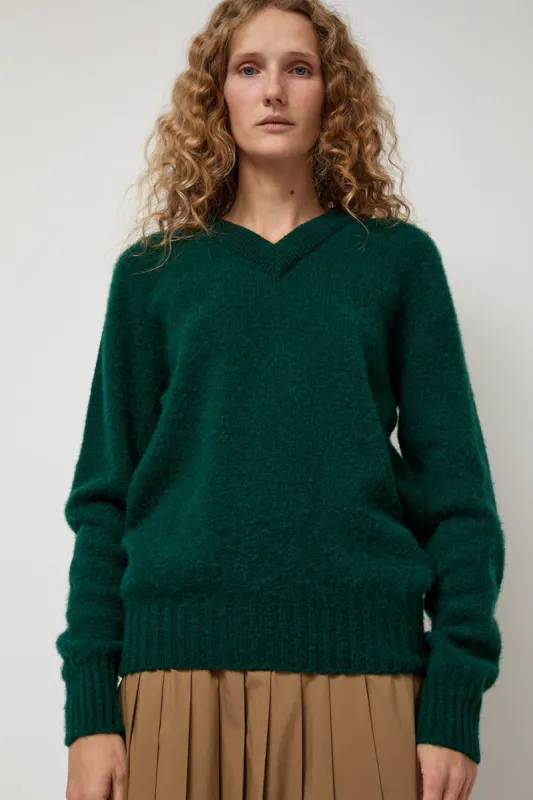 HOWLIN' Future Memories V Neck Sweater in Forest sold by No. 6