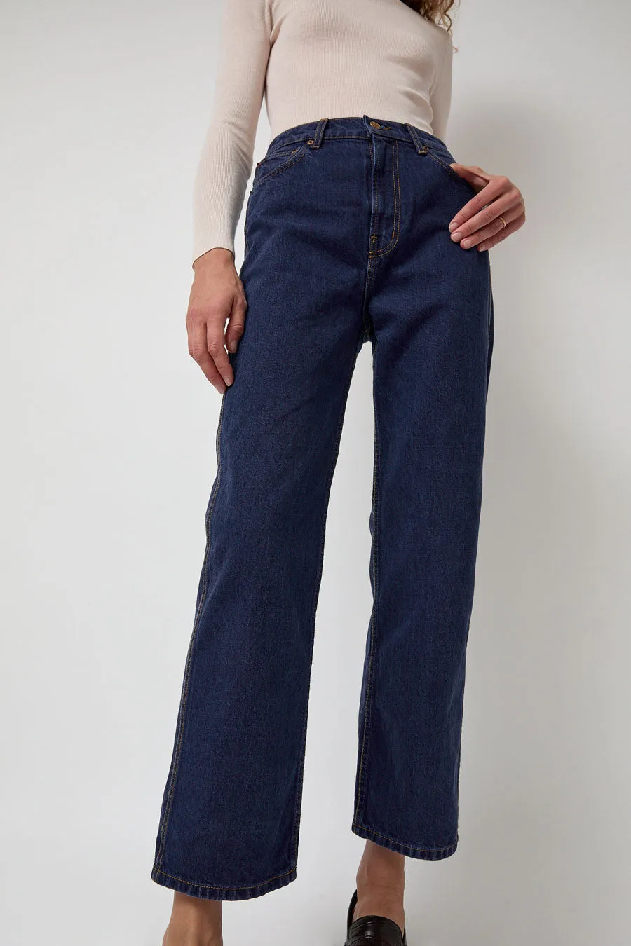 B Sides Plein High Rise Straight in Van Blue sold by No. 6