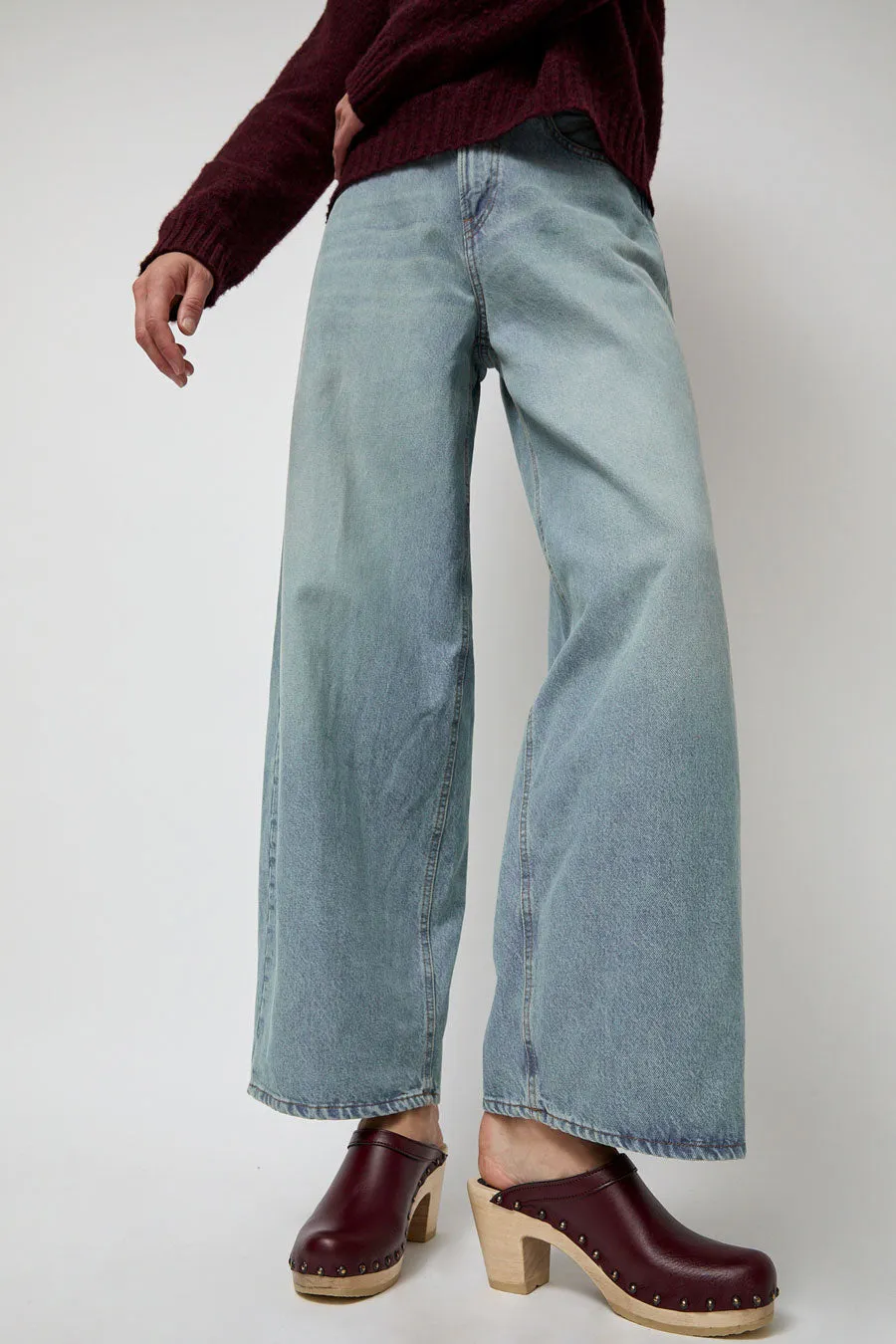 No.6 Old School Studded Clog on High Heel in Maroon sold by No. 6 product image thumbnail 2