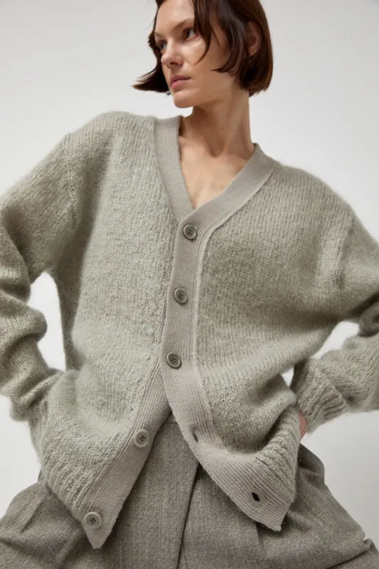 Amomento Grandpa Cardigan in Light Grey sold by No. 6