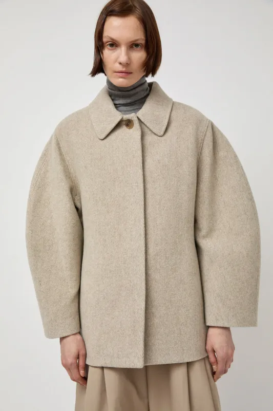 Amomento Hourglass Half Coat in Beige sold by No. 6