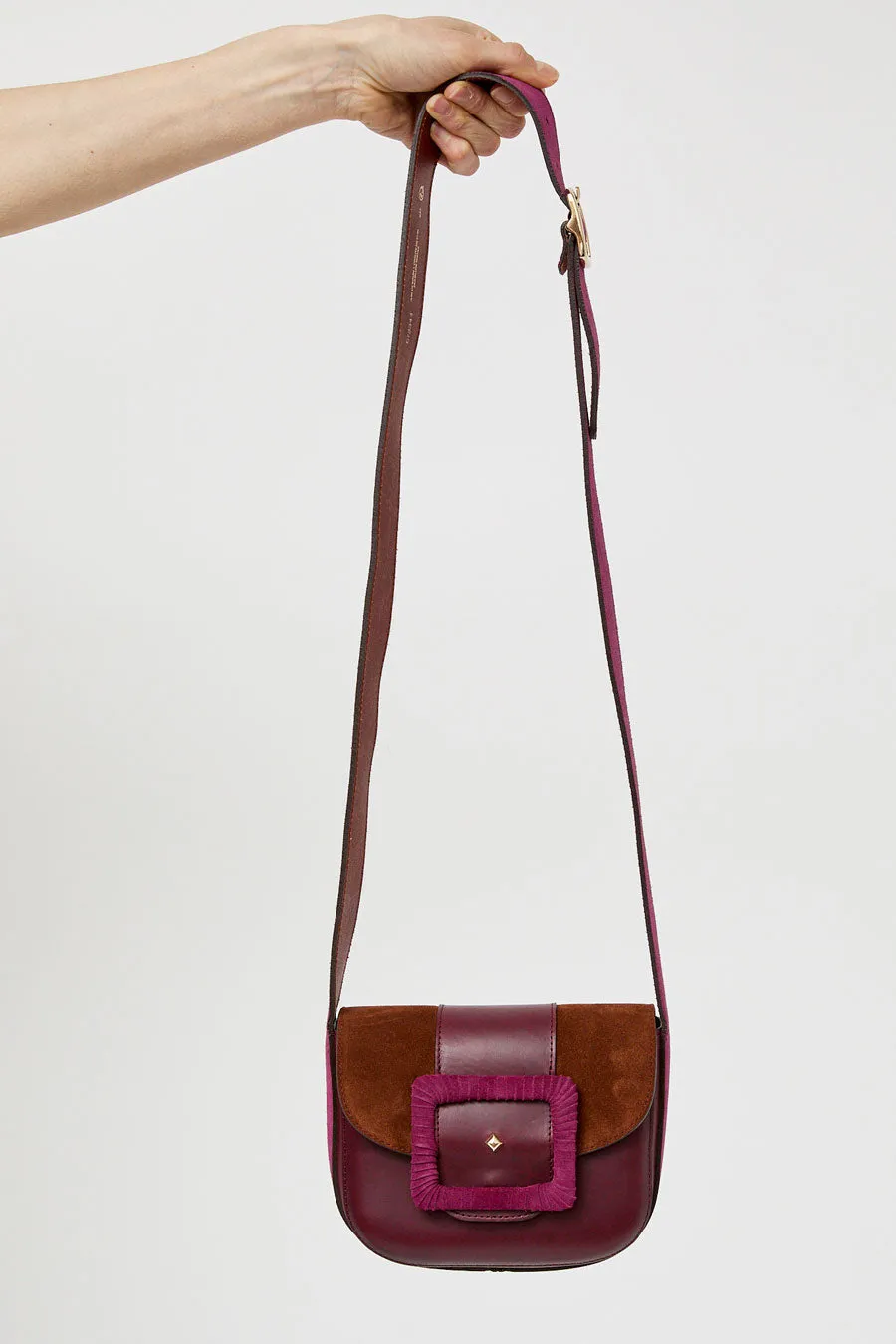 Herbert Frere Soeur Le June Bi-Mat Bag in Bordeaux and Choco Camp and Cardinal sold by No. 6 product image thumbnail 5