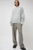 Amomento Fluffy Long Sleeve Pullover in Light Grey sold by No. 6