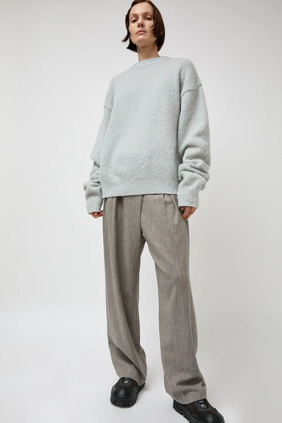 Amomento Fluffy Long Sleeve Pullover in Light Grey sold by No. 6 product image thumbnail 5