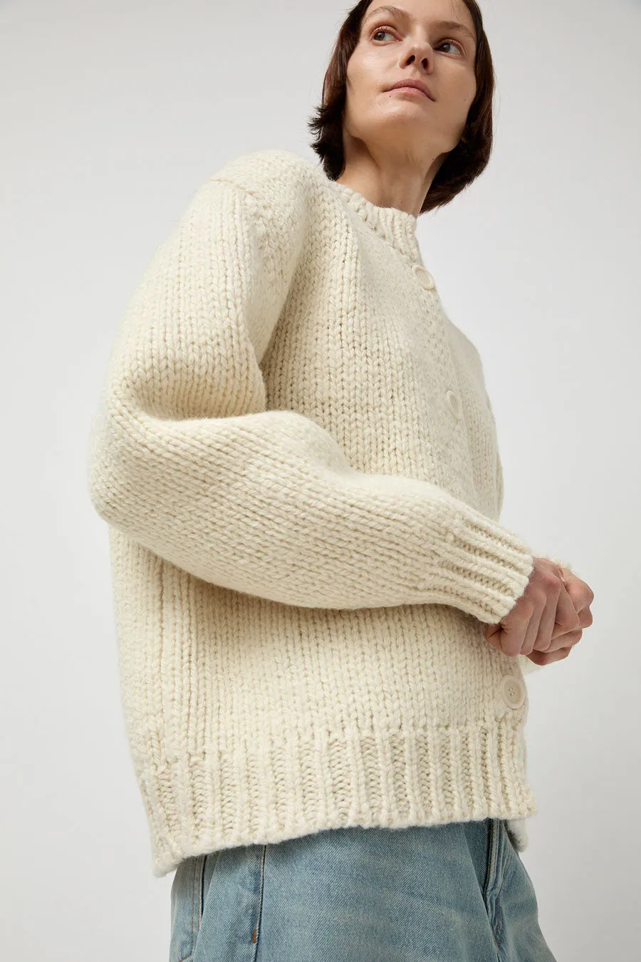 Amomento Hand Knitted Cardigan in Ecru sold by No. 6 product image thumbnail 2