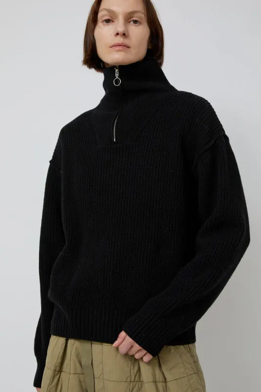 Girls of Dust Fly Deck Sweater in Black sold by No. 6