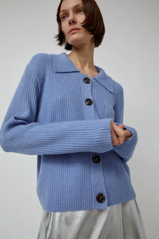 ARCS Grace Cardigan in Cornflower made by No. 6