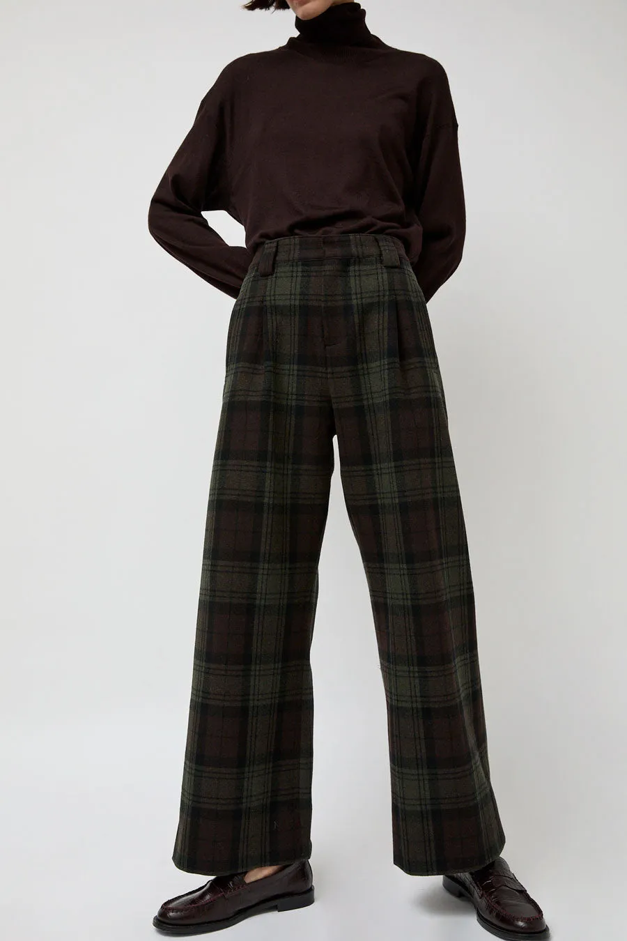 No.6 Kent Pant in Brown and Green sold by No. 6