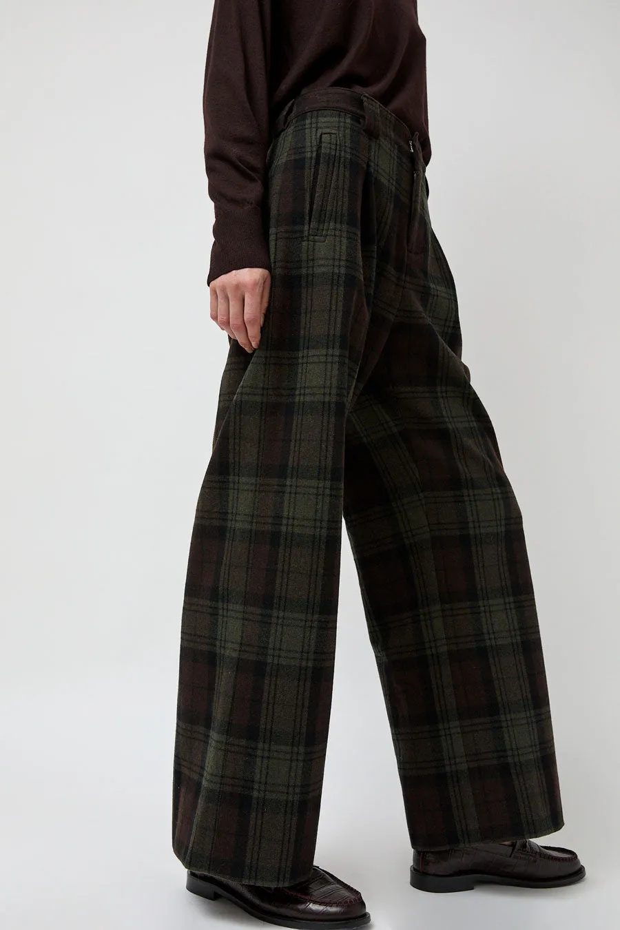 No.6 Kent Pant in Brown and Green sold by No. 6 product image thumbnail 3