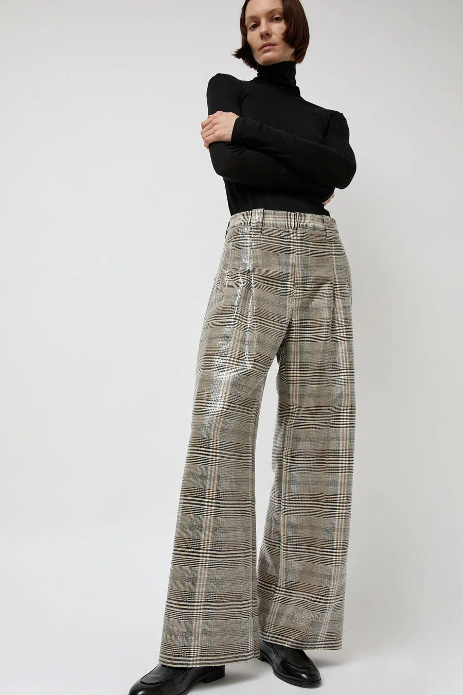 No.6 Kent Pant in Brown Sequin sold by No. 6