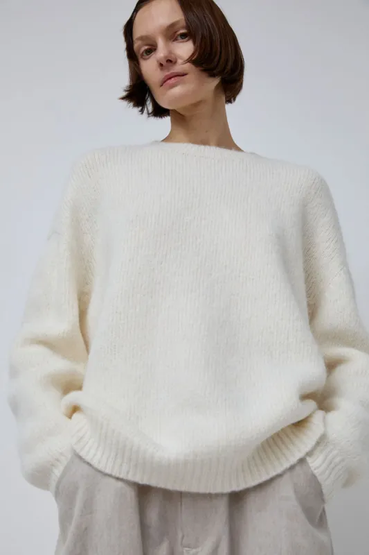Lauren Manoogian Loft Crewneck in White sold by No. 6