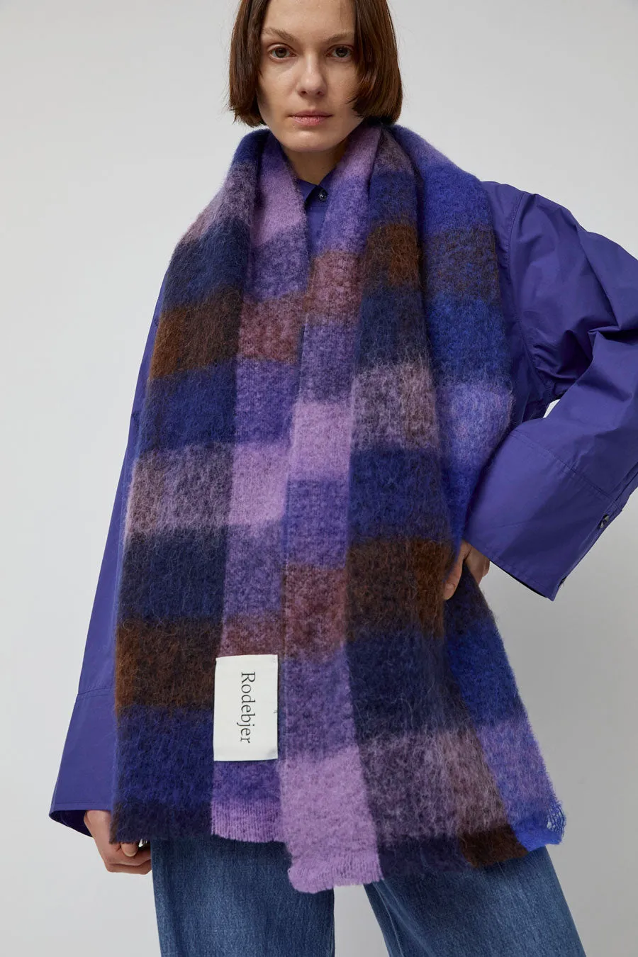 Rodebjer Misty Scarf in Workwear Blue sold by No. 6