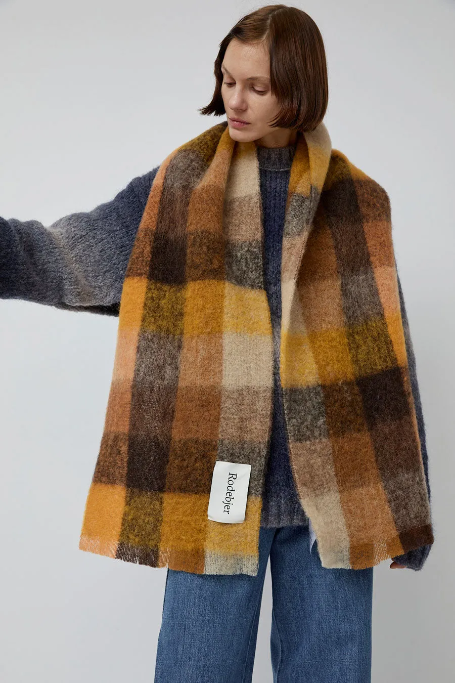 Rodebjer Misty Scarf in Burnt Umber sold by No. 6