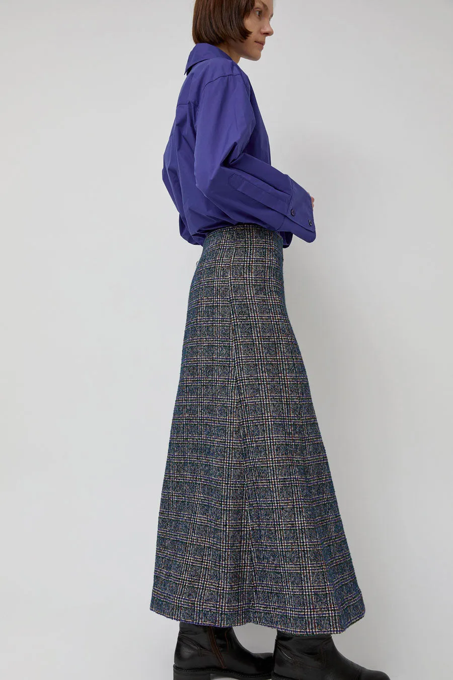 Rodebjer Neneh Boucle Skirt in Utility Blue sold by No. 6 product image thumbnail 5