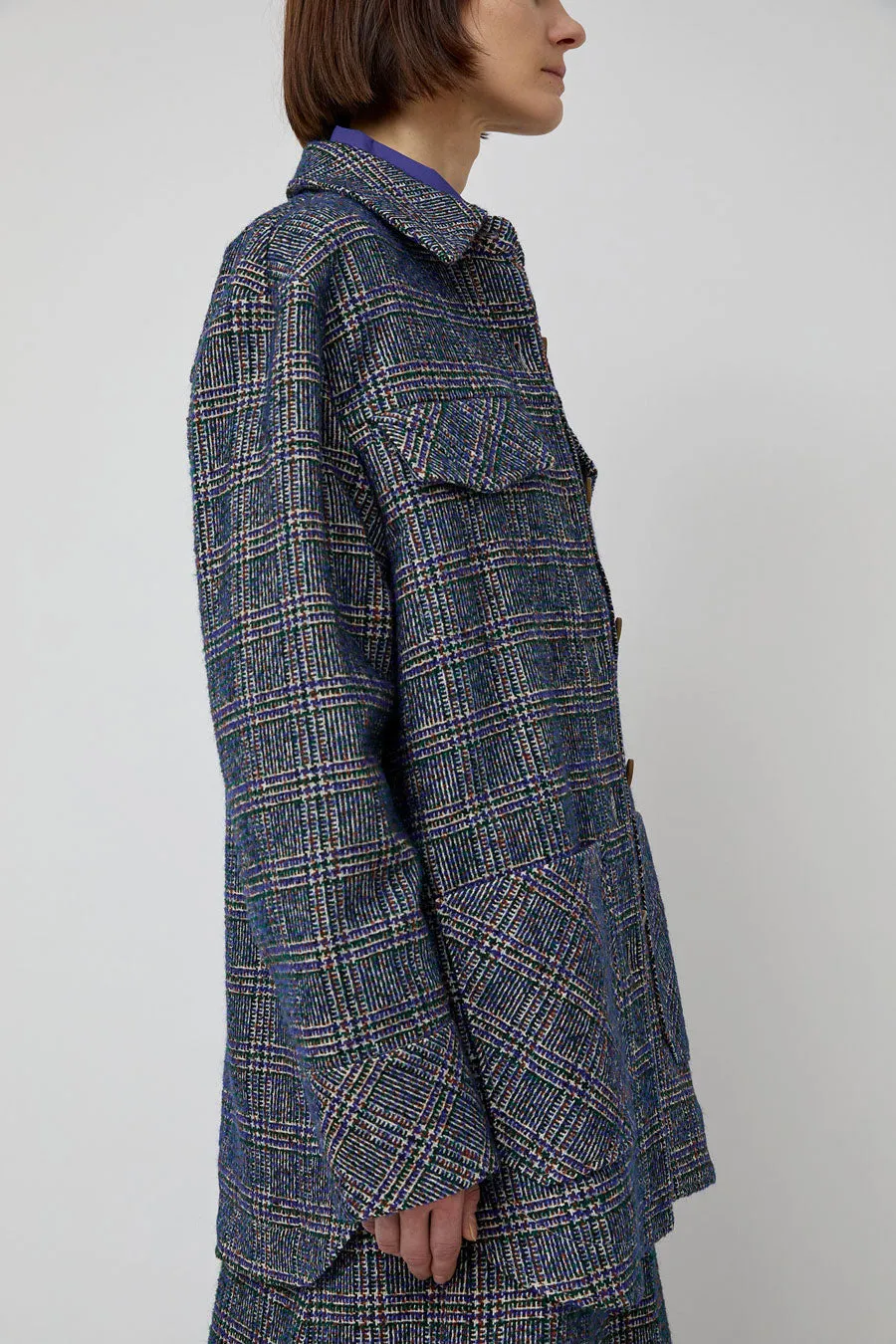 Rodebjer Avril Boucle Jacket in Utility Blue sold by No. 6 product image thumbnail 3