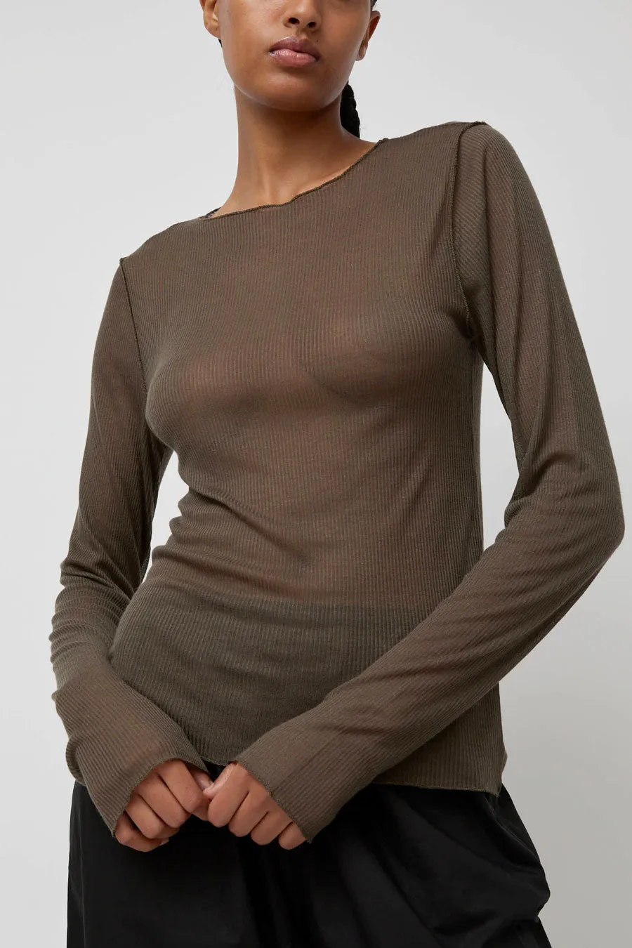 Deiji Studios Knit Long Sleeve in Stone sold by No. 6 product image thumbnail 2