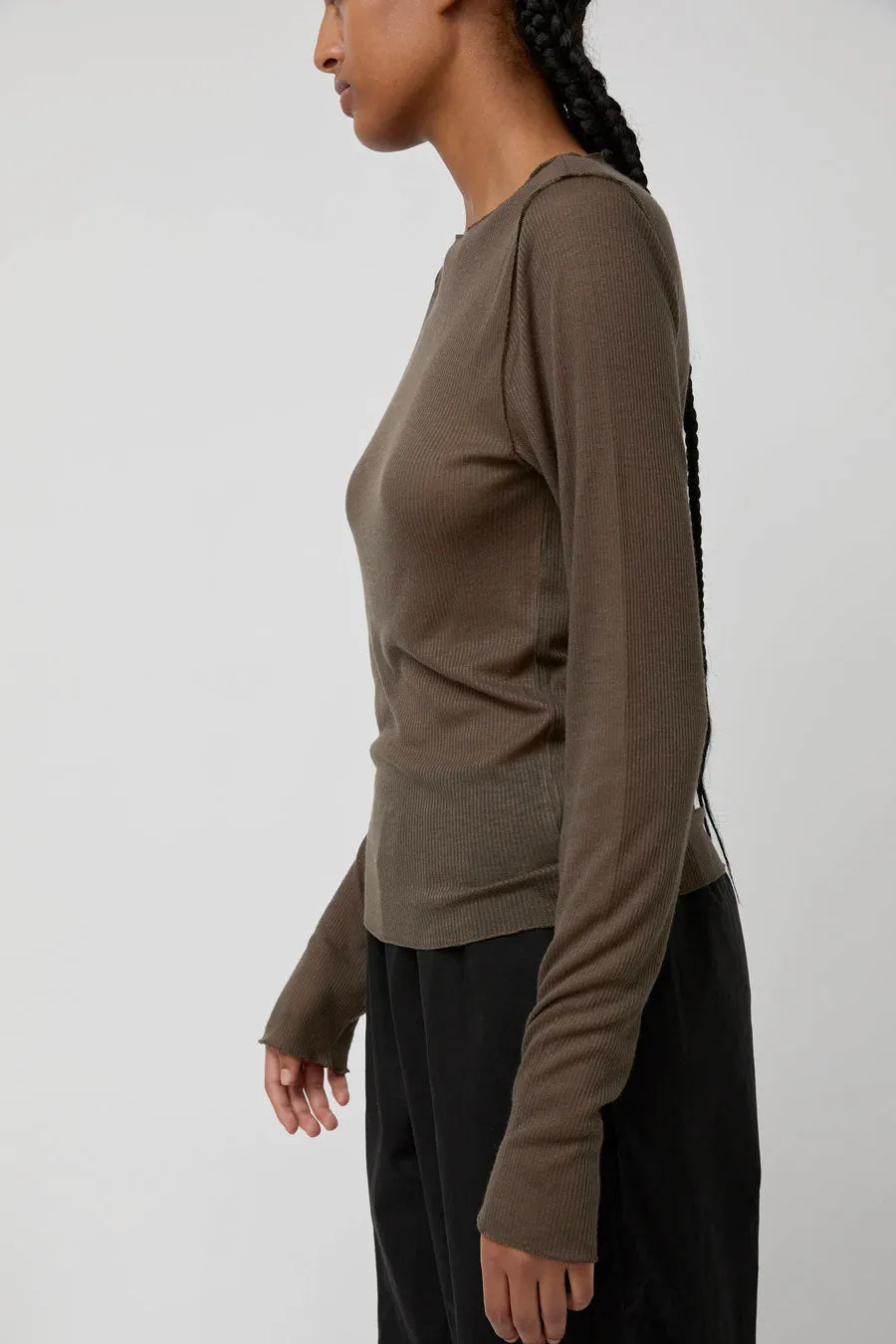 Deiji Studios Knit Long Sleeve in Stone sold by No. 6 product image thumbnail 5
