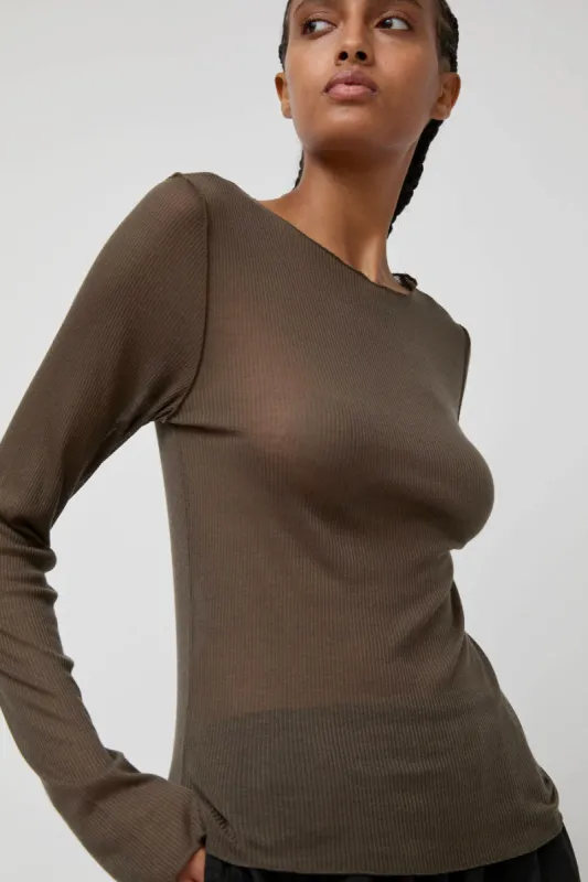 Deiji Studios Knit Long Sleeve in Stone sold by No. 6